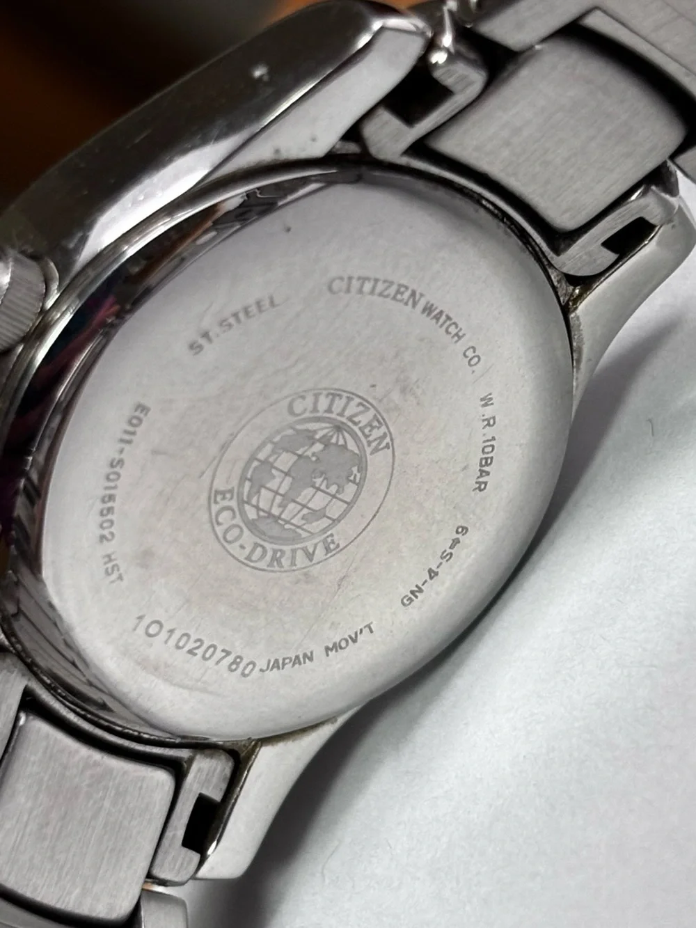 Citizen Eco-Drive Women's Stainless Steel WR100 Black Dial Date Watch + 2 Links - Picture 5 of 5